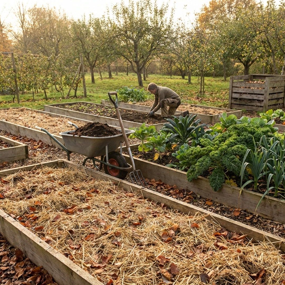 Herfst in de moestuin