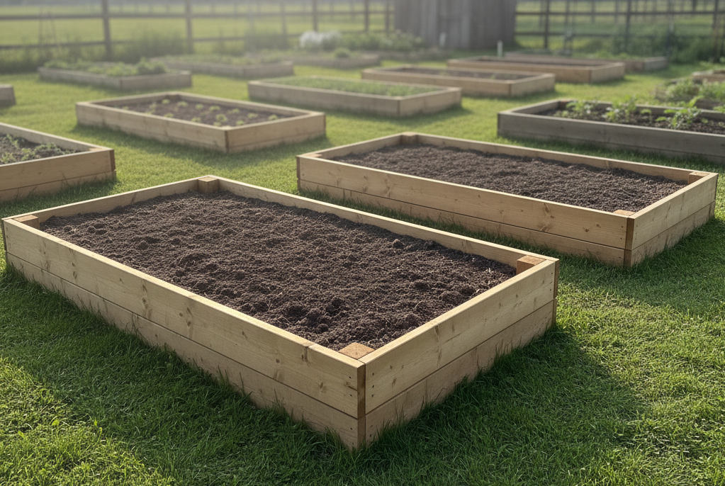 Eerste moestuinbed klaar voor gebruik